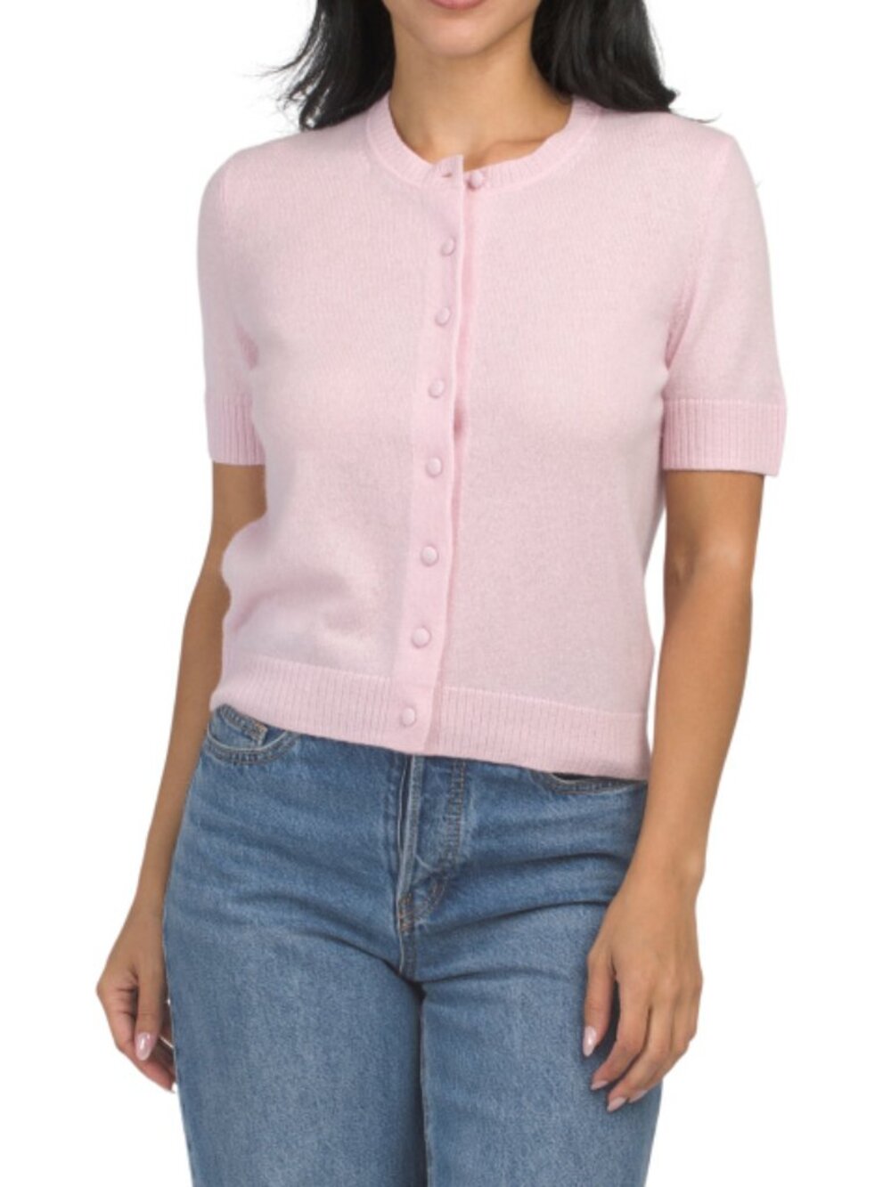 WILT Cashmere Cardigan With Covered Buttons